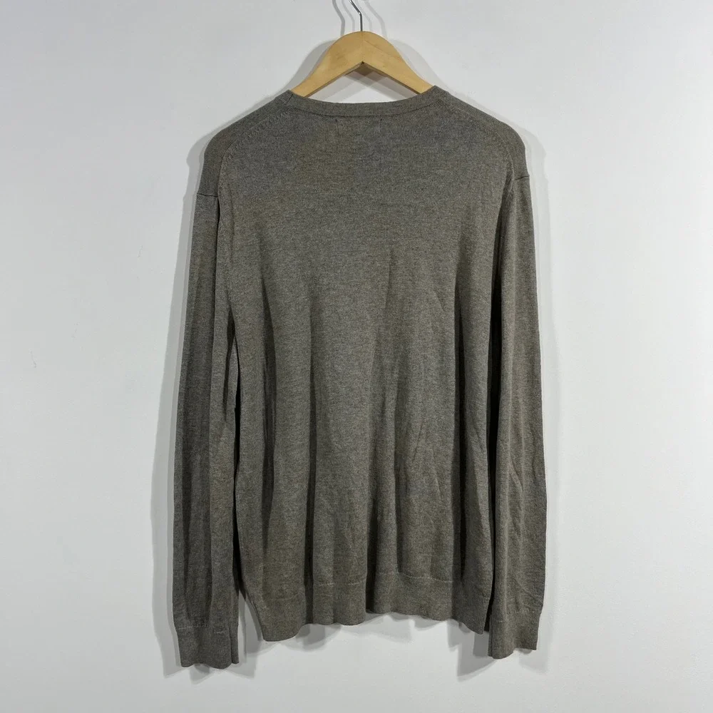 Banana Republic Old Money Silk Cashmere Crewneck Sweater Luxe Yarn Mens Large